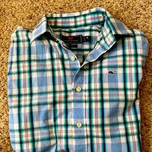 Boys vineyard vines long sleeved shirt size M 12-14